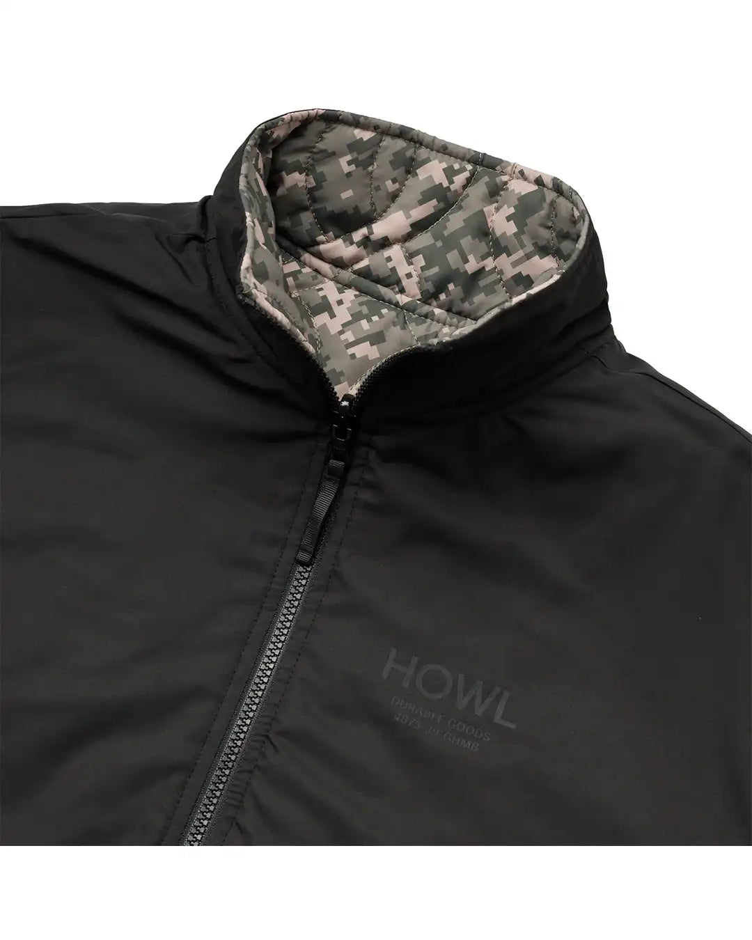 Reversible Coaches Winter Jacket - Black/Camo