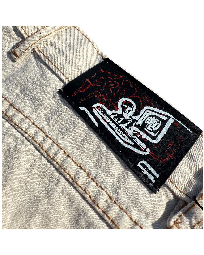 Cpu Jorts Baggy Shorts - Off White