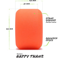 Beefcake Longboard Wheels - Orange