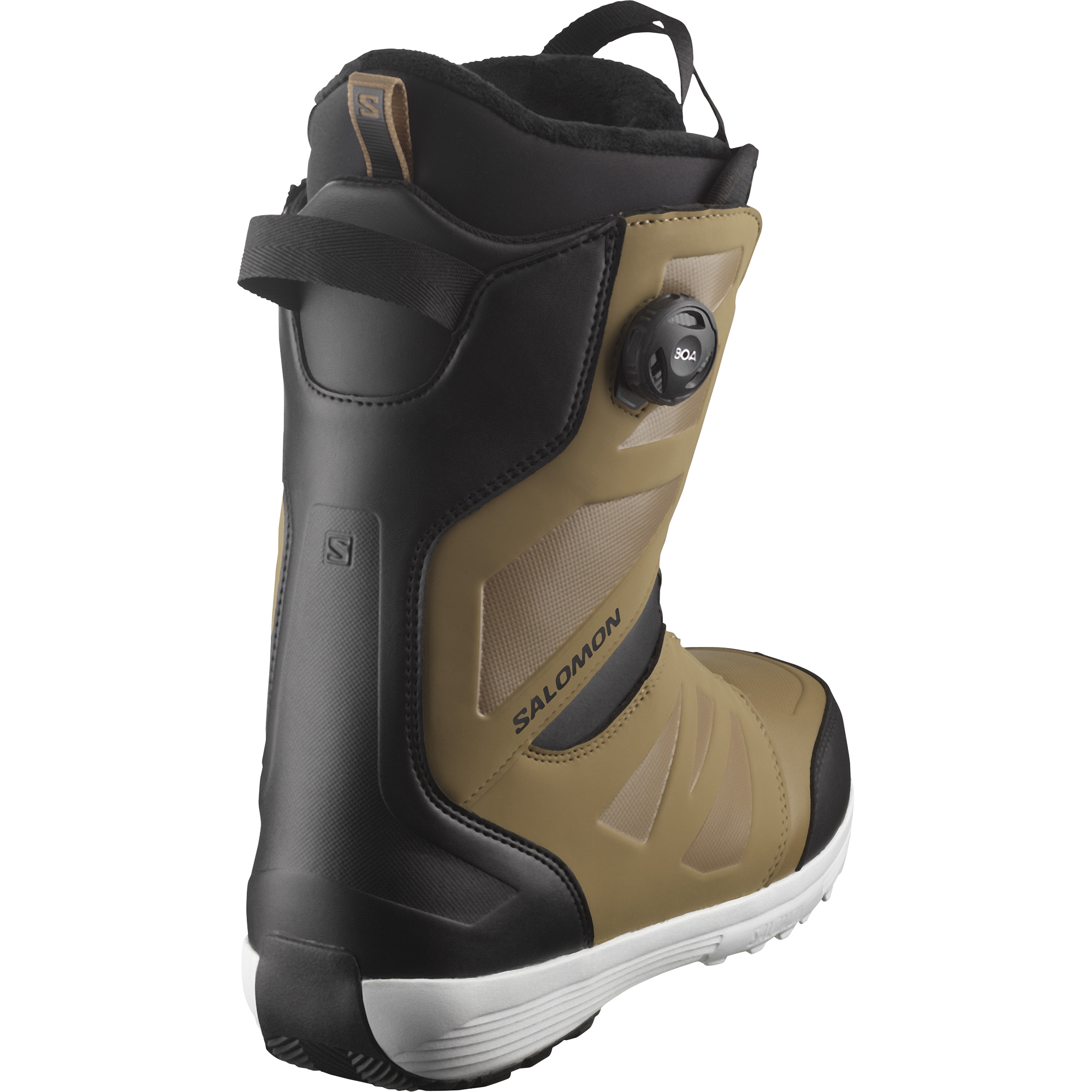 Salomon Launch Boa Sj Snowboard Boots Sepia Tint/Black/White 2024 