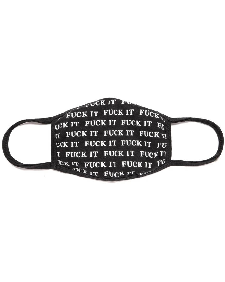 Fuck It Face Mask - Black