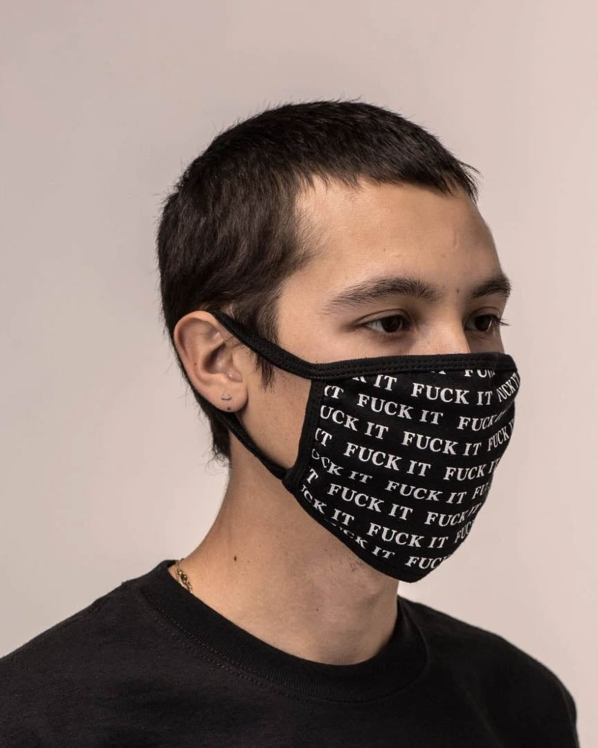 Fuck It Face Mask - Black