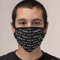 Fuck It Face Mask - Black