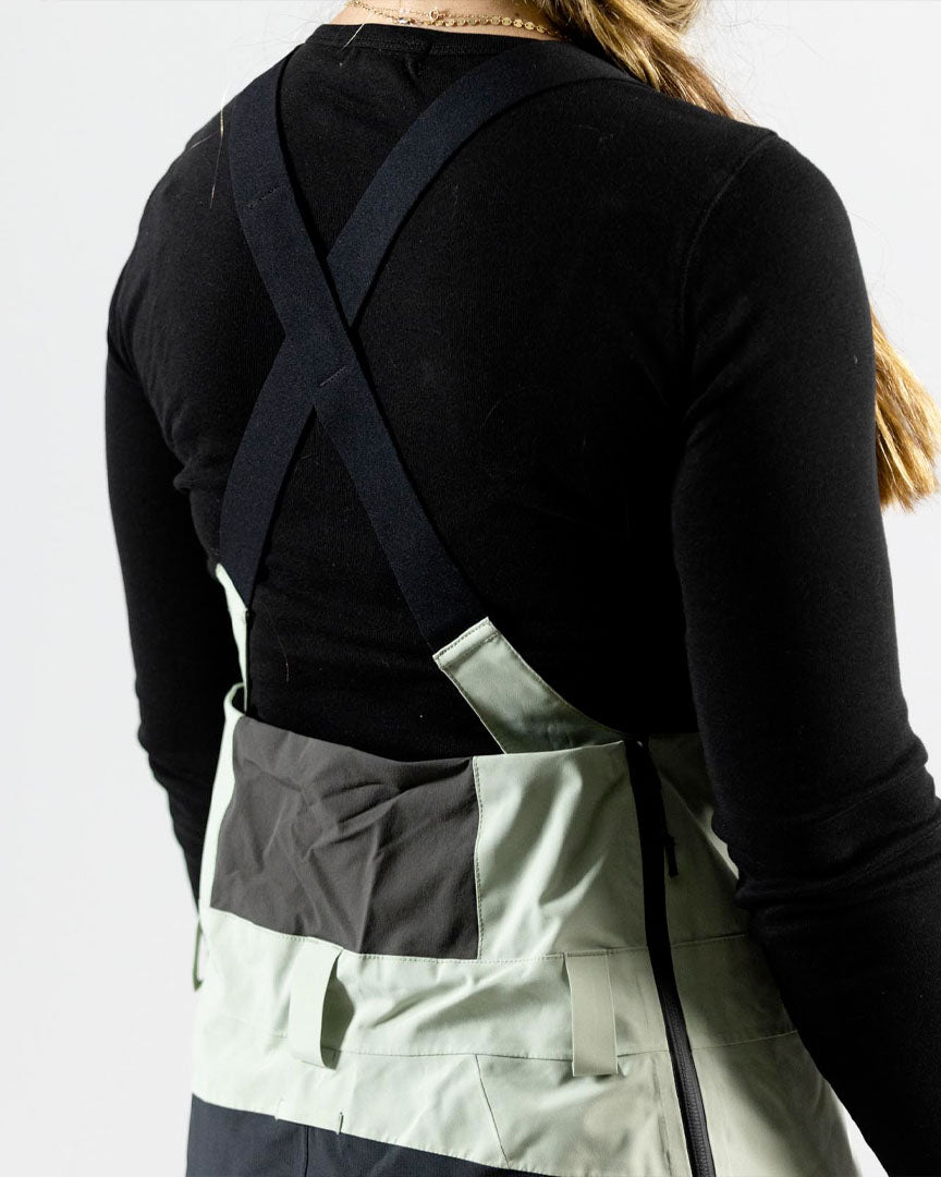 Salopettes neige Wmn Mountain Surf Bib - Sage Green
