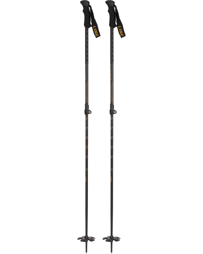 Line Vision Ski Poles - Black Gold