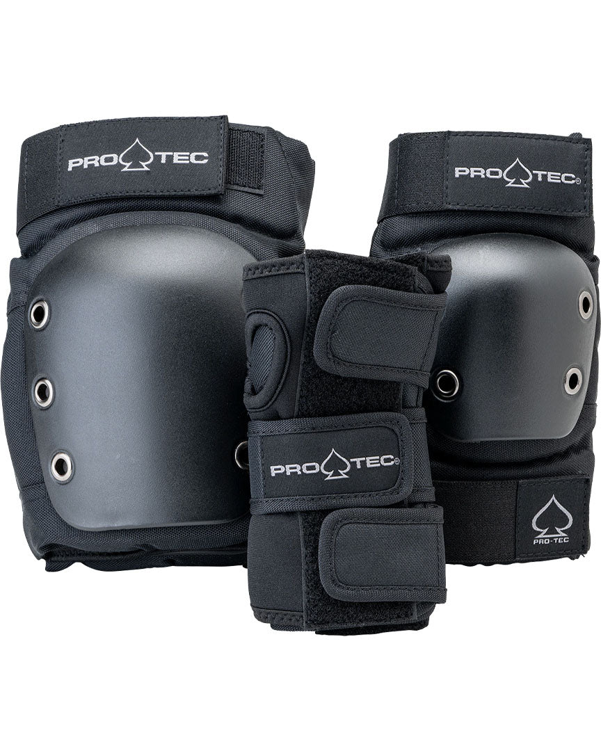 Jr. Street Gear 3-Pack -Protective Gear - Black - Boutique Adrenaline
