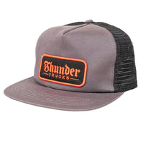 Script Patch Snapback Hat - Charcoal\Black