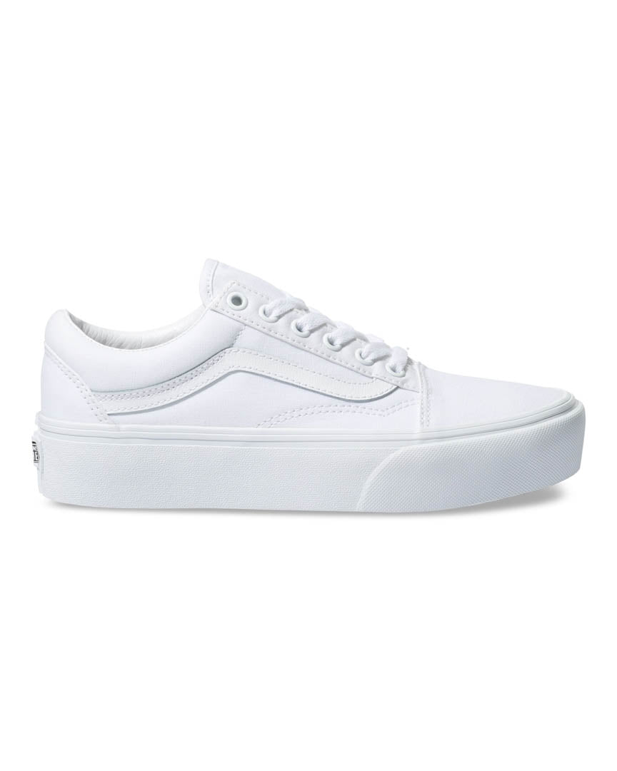 Tênis Vans Old Skool Plataforma True White