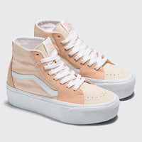 Women's Sk8-Hi Tapered Stackform Shoes - Color Block Peach