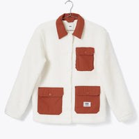 Emma Sherpa Jacket Fleece - Natural