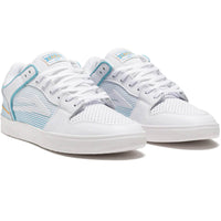 Telford Low Shoes - White Leather