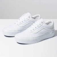 Women Old Skool Platform Shoes - True White