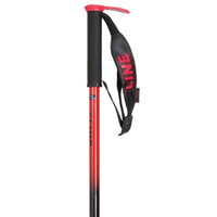 Line Pin Ski Poles - Black Red