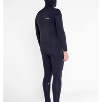 4/3Mm Hooded Chestzip Ful Wetsuit - Black