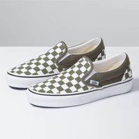 Kids Classic Slip-On Shoes - Checkerboard/Grape