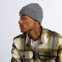 Uniform Low Recycled Knit Cuff Beanie - Black Marl