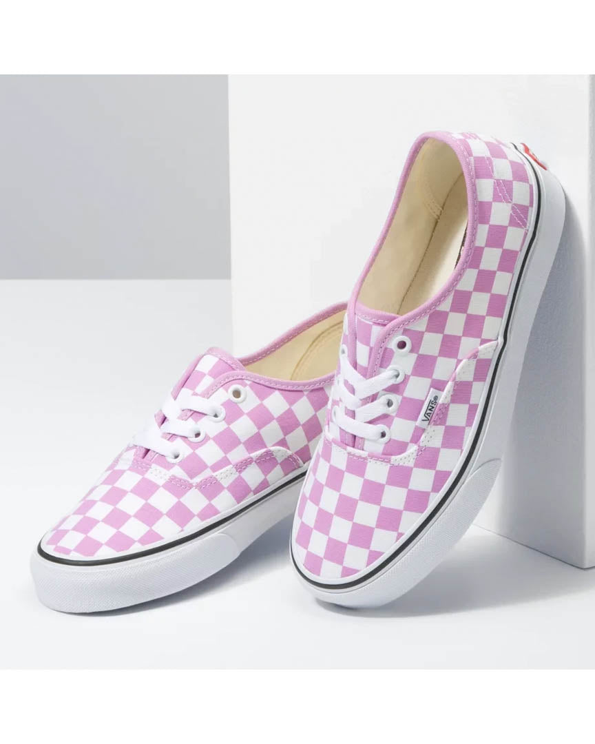 authentic- checkerboard orchid true white