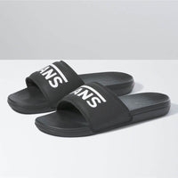 La Costa Slide-On Sandals - Black/White