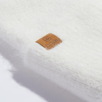 Beanie Pearl Fuzzy Knit - Off White
