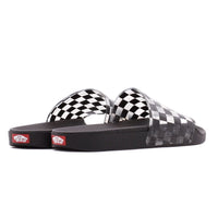 Zoe Slide-On Sandals - Checker Black