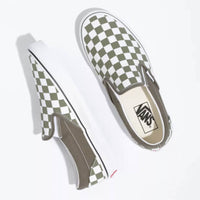 Kids Classic Slip-On Shoes - Checkerboard/Grape