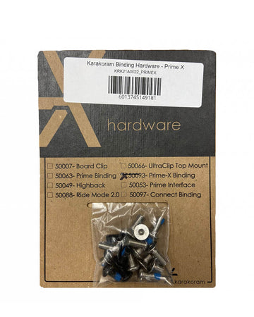 Prime-X Binding Hardware Mounting Hardware