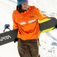 Longo Pullover Winter Jacket - Orange Shock