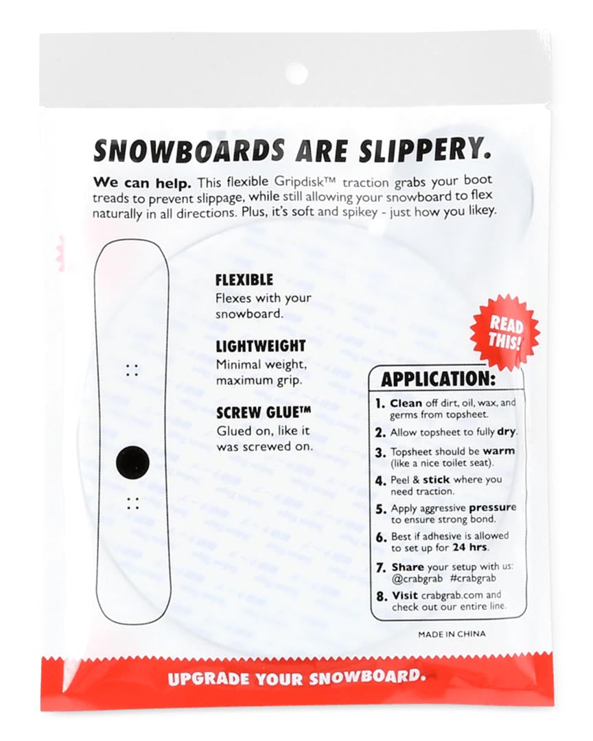 Snowboard accessory Grip Disk - Black