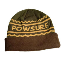 Mtn Wave Beanie - Green/Brown