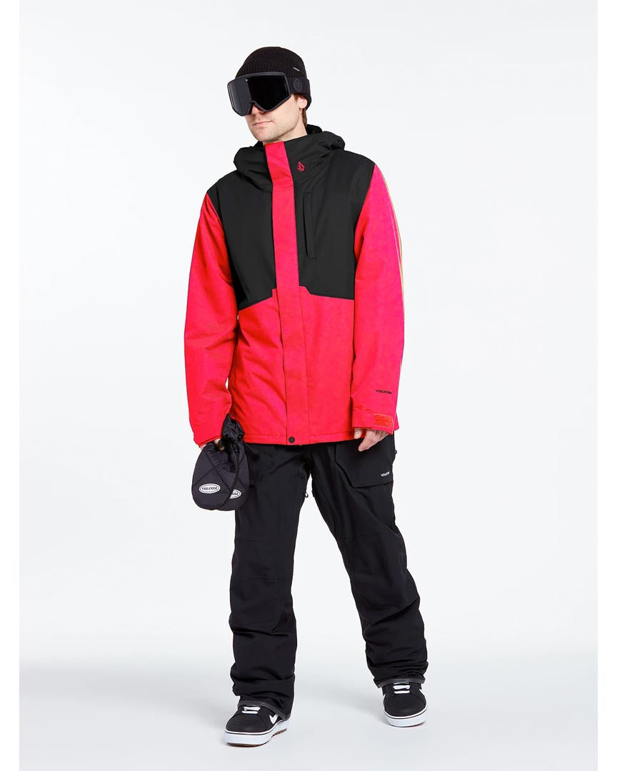 17 Forty Insulated Winter Jacket - Red Black
