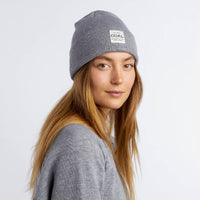 Uniform Mid Recycled Knit Cuff Beanie - Heather Grey