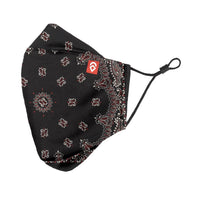 Advanced Daily Mask Scarf - Black Paisley