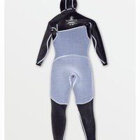 4/3Mm Hooded Chestzip Ful Wetsuit - Black