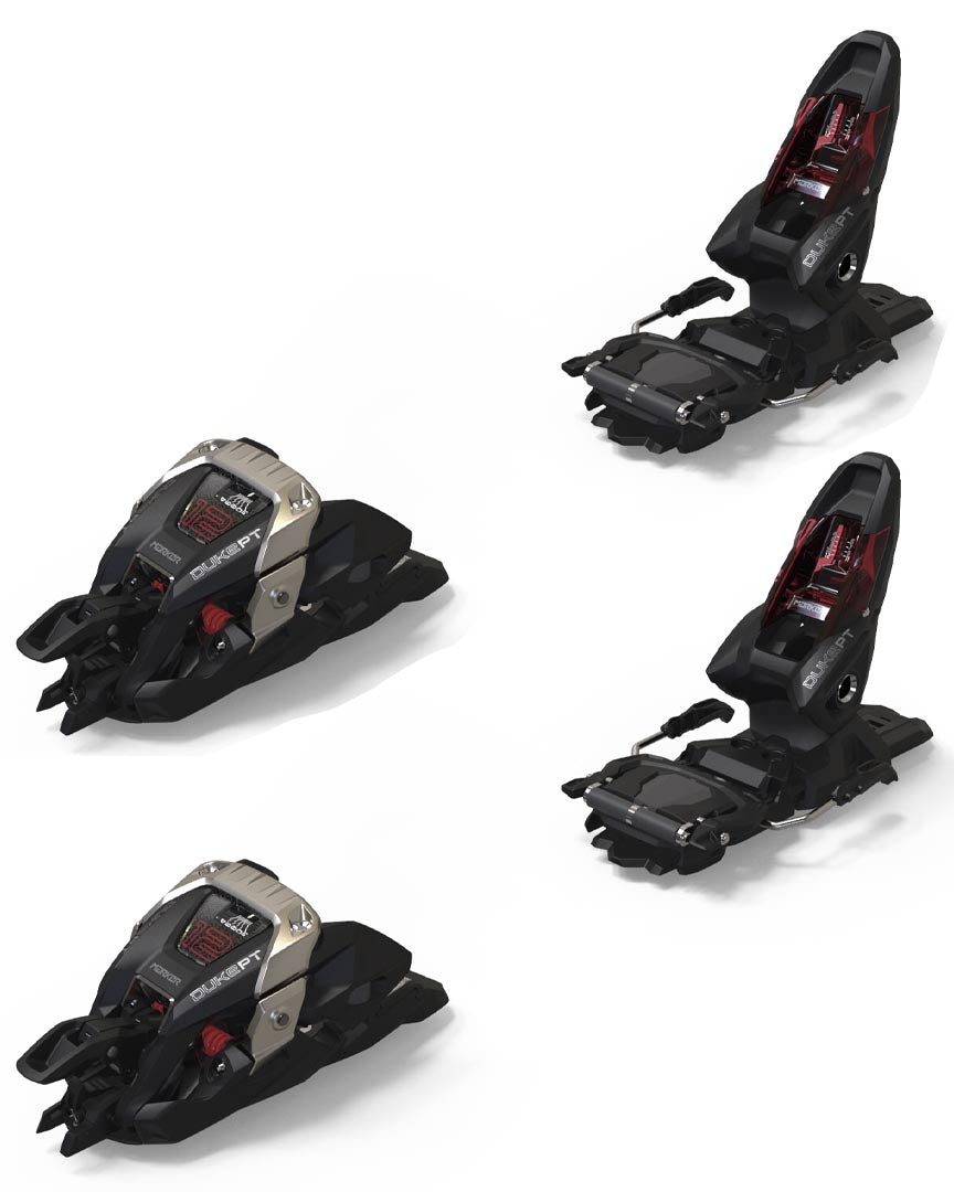 Duke Pt 12 Ski Bindings - Black-Red