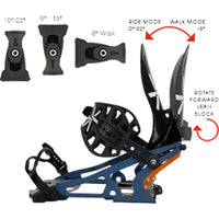 Dual Ride-Stride Forward Lean Splitboard Binding Part