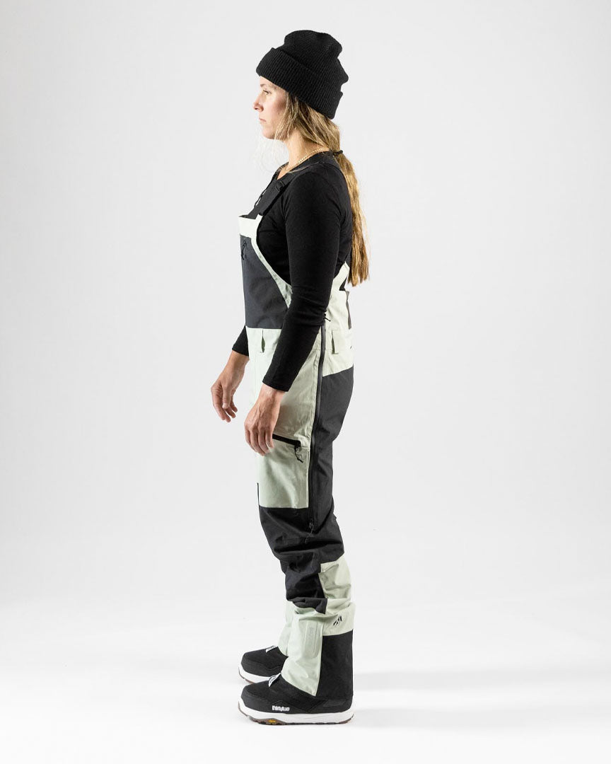 Salopettes neige Wmn Mountain Surf Bib - Sage Green