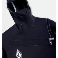 4/3Mm Hooded Chestzip Ful Wetsuit - Black