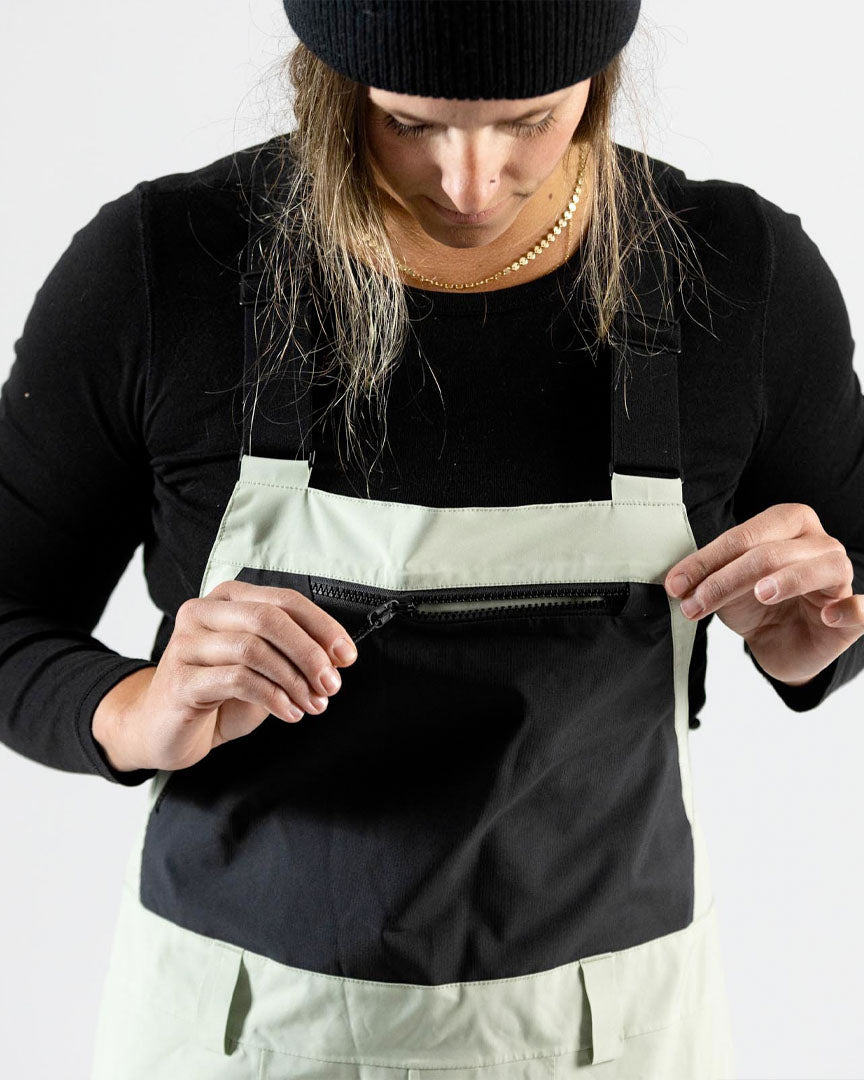 Salopettes neige Wmn Mountain Surf Bib - Sage Green