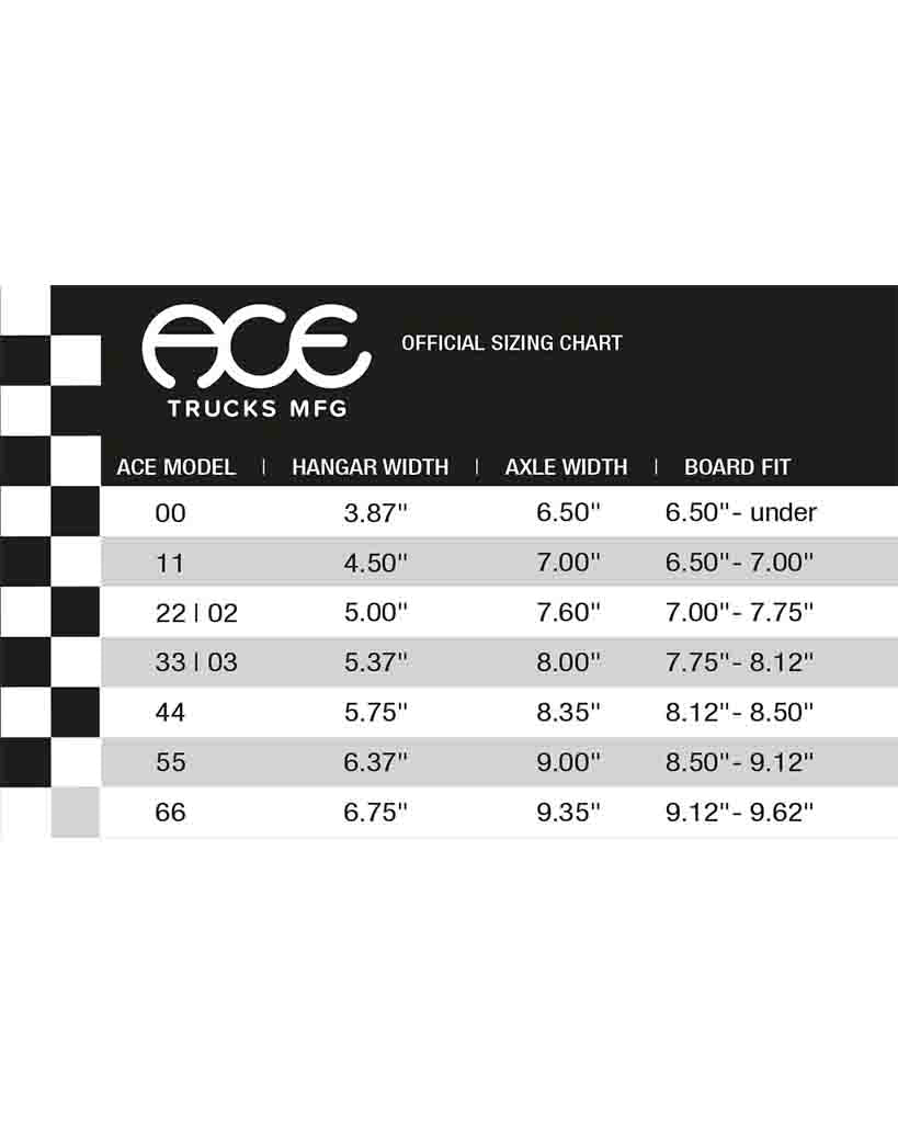 Ace Trucks Classic Skateboard Trucks - Polished 55 - Boutique Adrenaline