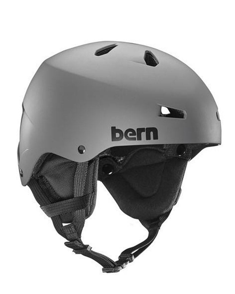 Bern Matte Grey Team Macon Winter Helmet Boutique Adrenaline