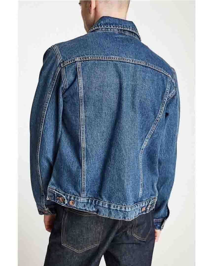 Manteau Cable Denim Jkt - Worn Indigo