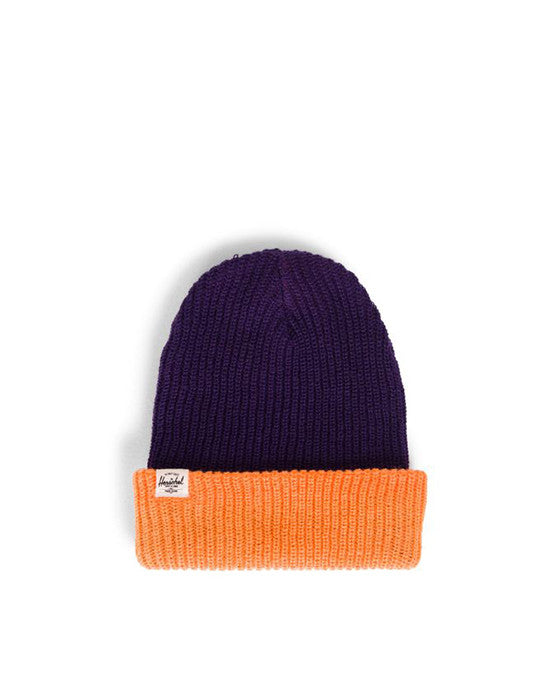 Quartz Youth Acrylic Beanie - Purple/Tang - Boutique Adrenaline