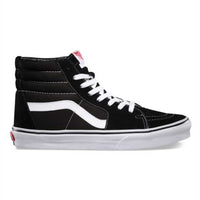 VANS ICONIC SK8-HI BLACK-BLACK-WHITE SKATE SHOES