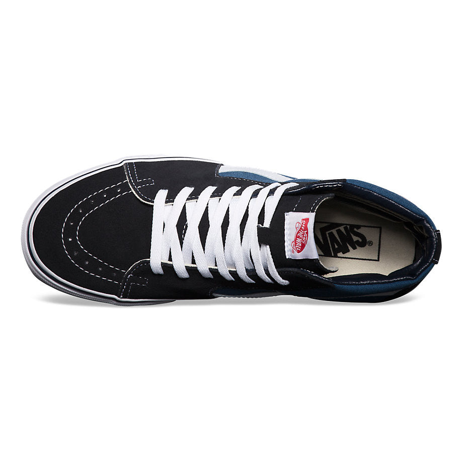 Navy vans discount sk8 hi
