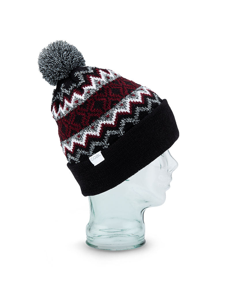 The Winters Nordic Pom Beanie - Black - Boutique Adrenaline