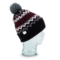The Winters Nordic Pom Beanie - Black - Boutique Adrenaline
