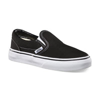 Kids Classic Slip-On Shoes - Black/True White - Boutique Adrenaline