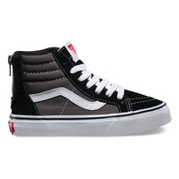 Kids Sk8-Hi Zip Shoes - Black/Charcoal - Boutique Adrenaline
