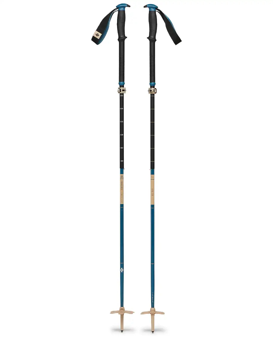 Traverse Compactor Splitboarding Poles - Creek Blue