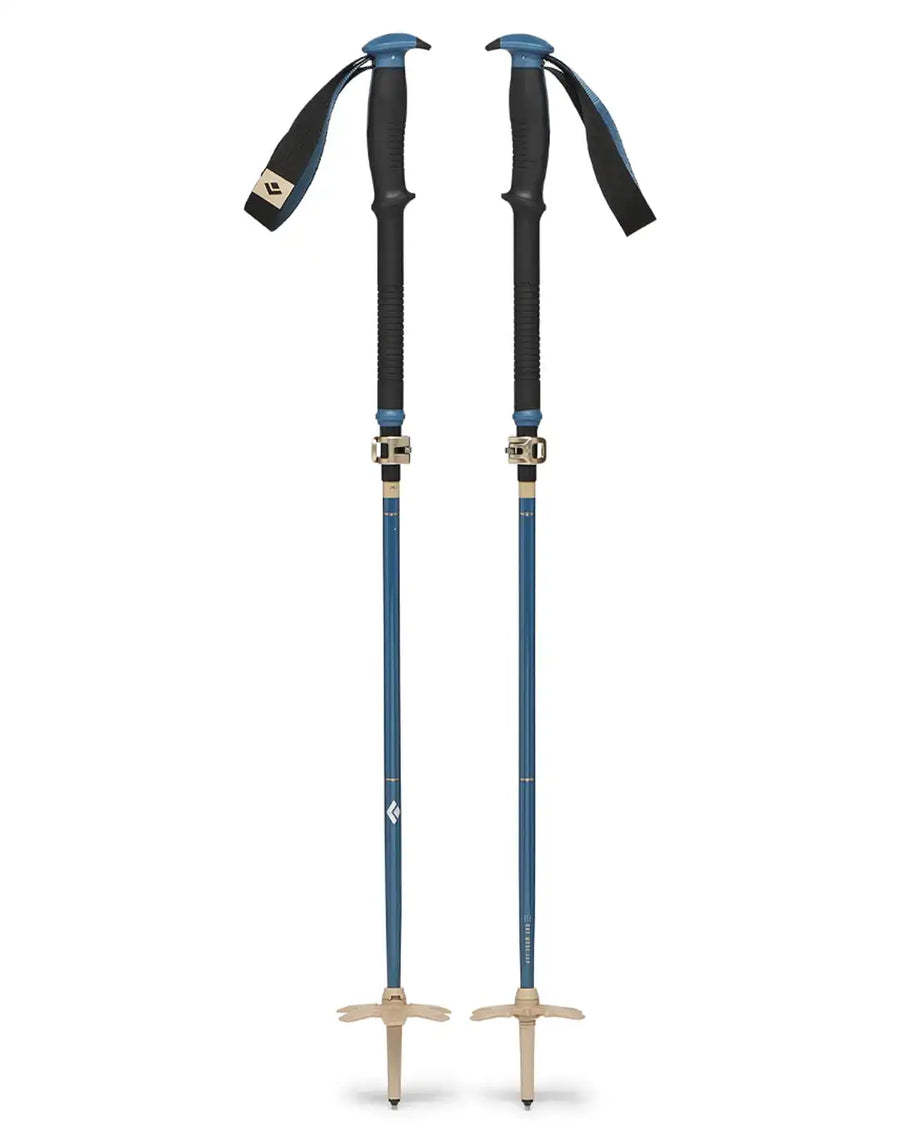 Traverse Compactor Splitboarding Poles - Creek Blue